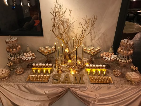 Gold Dessert Table